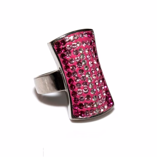 Pinkki kantasormus zircon